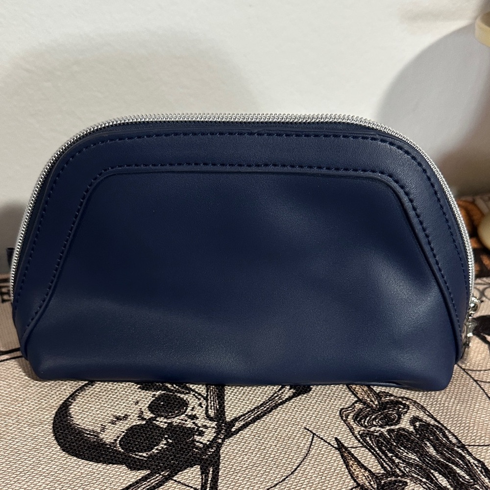 Navy Blue Cosmetic Bag